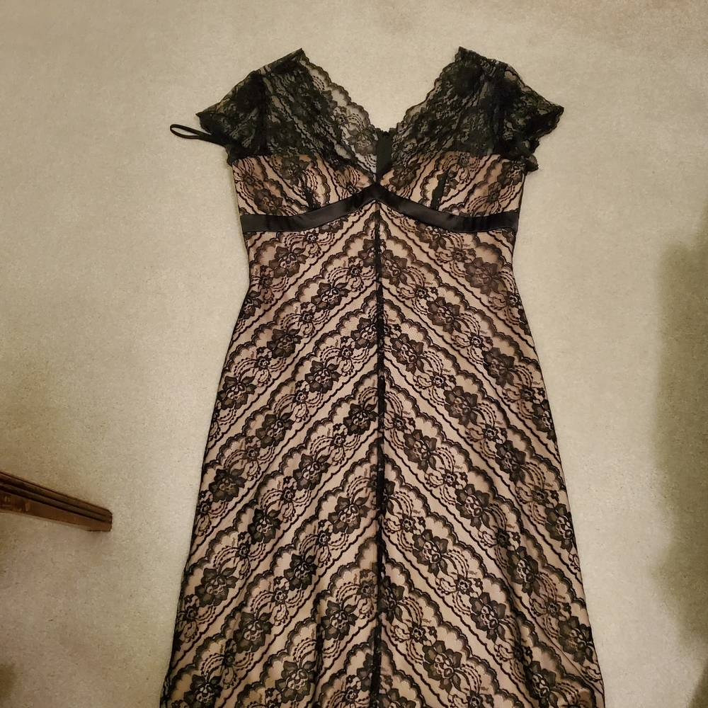 Lace Dress-Black House White Market